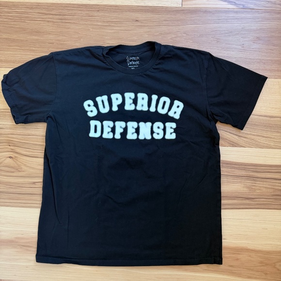 Superior Defense “Fuzzy Tank Logo” Tee (Black) – Size XL – Made in USA - Picture 3 of 5